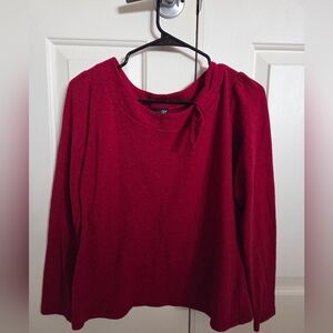 East 5th Vibrant Red Knit Top